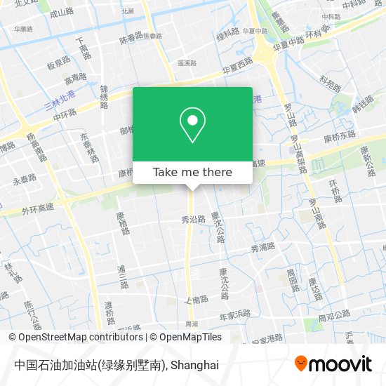 中国石油加油站(绿缘别墅南) map