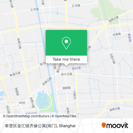 奉贤区金汇镇齐缘公寓(南门) map