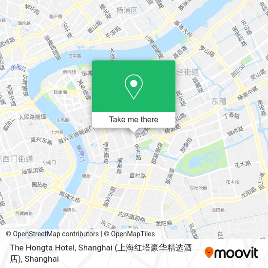 The Hongta Hotel, Shanghai (上海红塔豪华精选酒店) map
