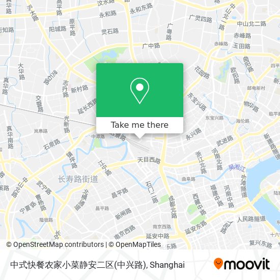 中式快餐农家小菜静安二区(中兴路) map
