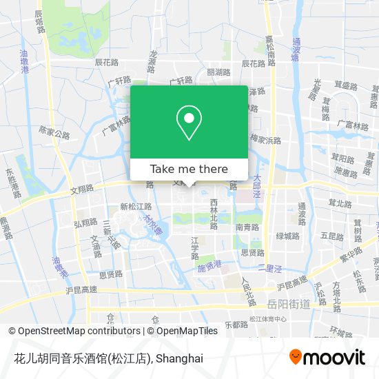 花儿胡同音乐酒馆(松江店) map