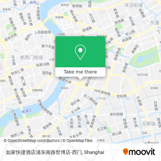 如家快捷酒店浦东南路世博店-西门 map