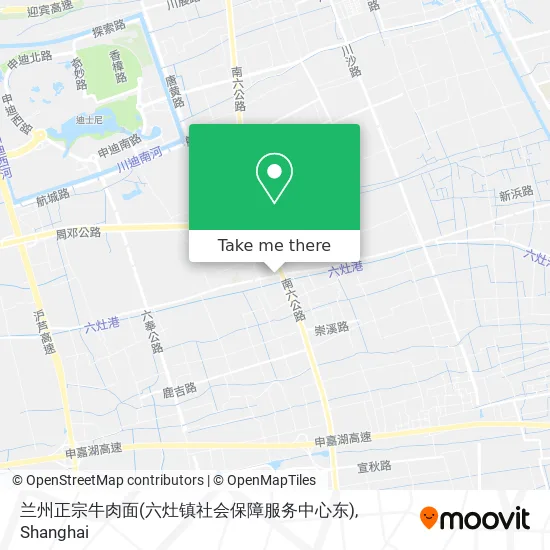 兰州正宗牛肉面(六灶镇社会保障服务中心东) map