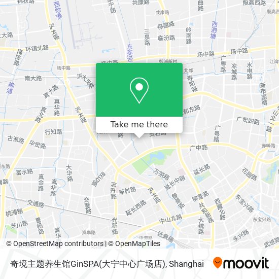 奇境主题养生馆GinSPA(大宁中心广场店) map