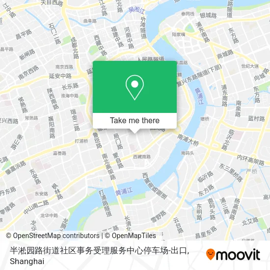 半淞园路街道社区事务受理服务中心停车场-出口 map