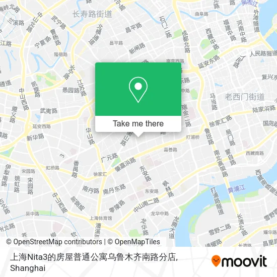 上海Nita3的房屋普通公寓乌鲁木齐南路分店 map