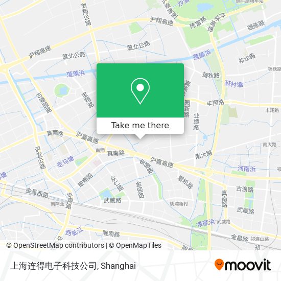 上海连得电子科技公司 map