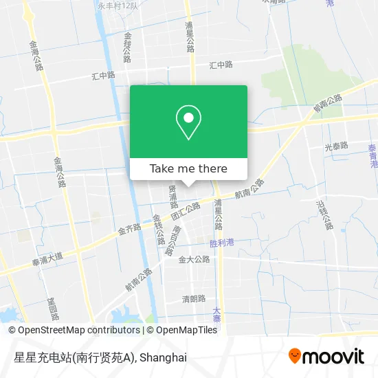 星星充电站(南行贤苑A) map