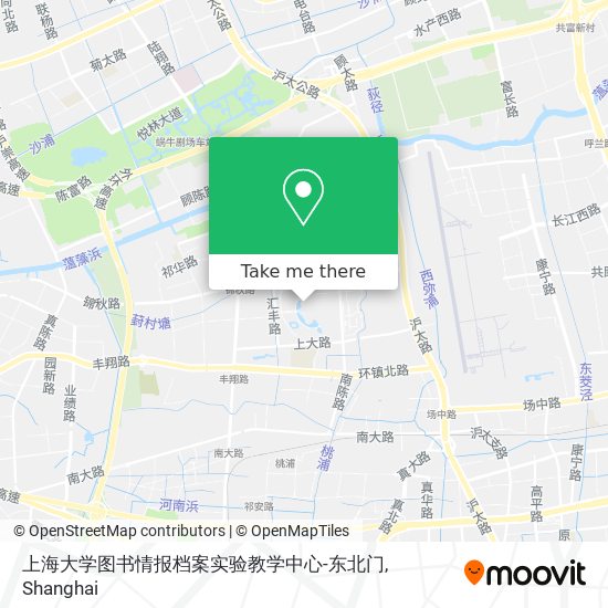 上海大学图书情报档案实验教学中心-东北门 map