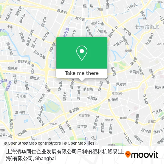 上海清华同仁企业发展有限公司日制钢塑料机贸易(上海)有限公司 map