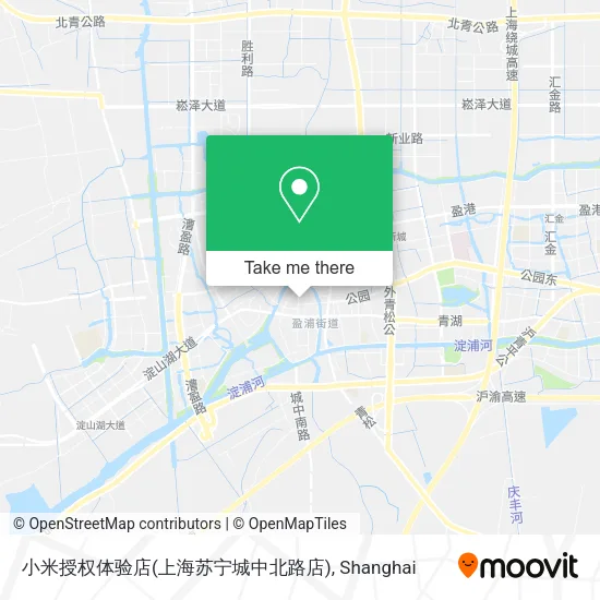 小米授权体验店(上海苏宁城中北路店) map