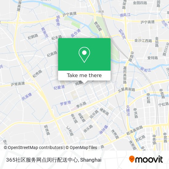365社区服务网点闵行配送中心 map