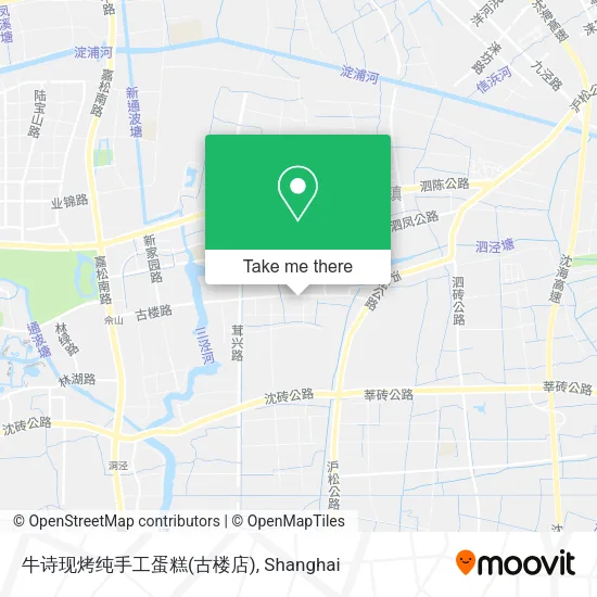 牛诗现烤纯手工蛋糕(古楼店) map