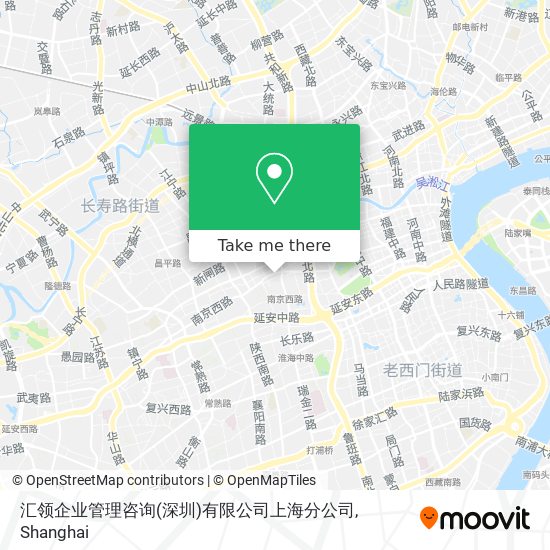 汇领企业管理咨询(深圳)有限公司上海分公司 map