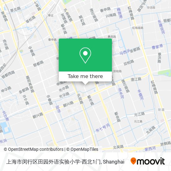 上海市闵行区田园外语实验小学-西北1门 map