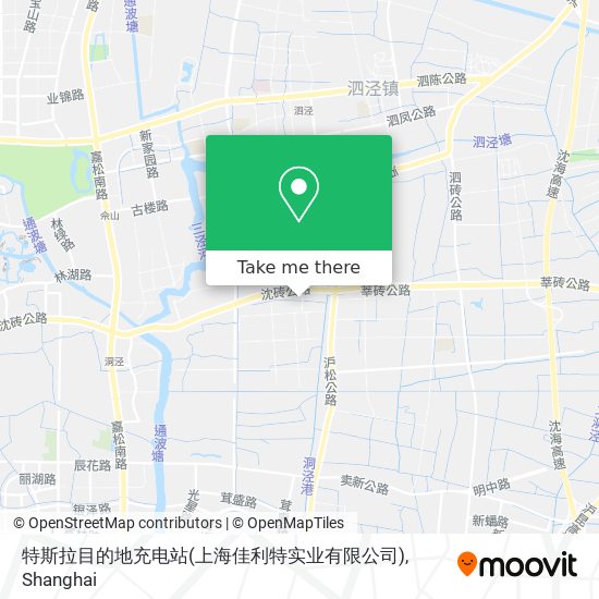 特斯拉目的地充电站(上海佳利特实业有限公司) map