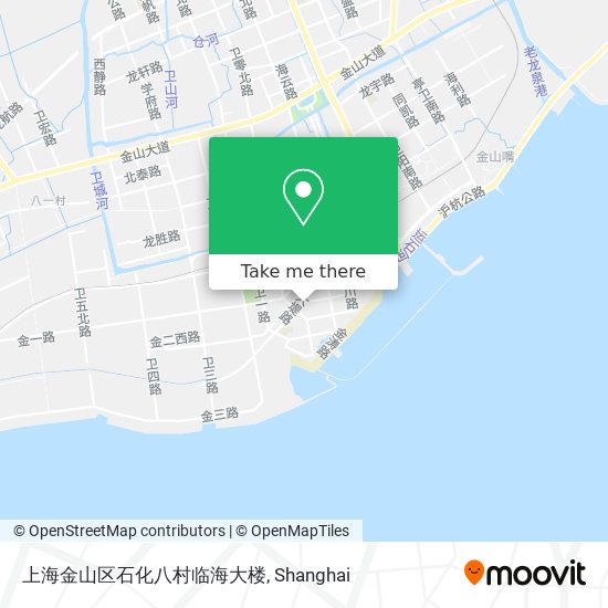 上海金山区石化八村临海大楼 map