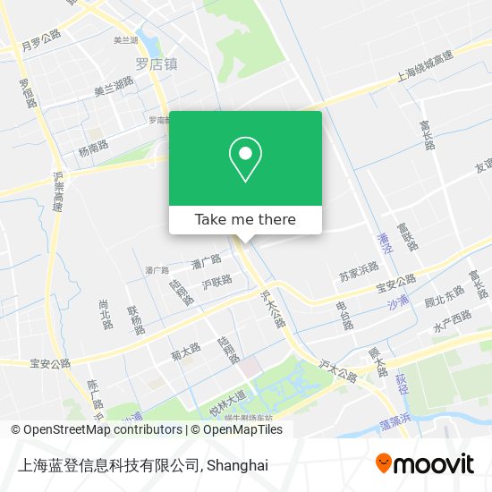 上海蓝登信息科技有限公司 map