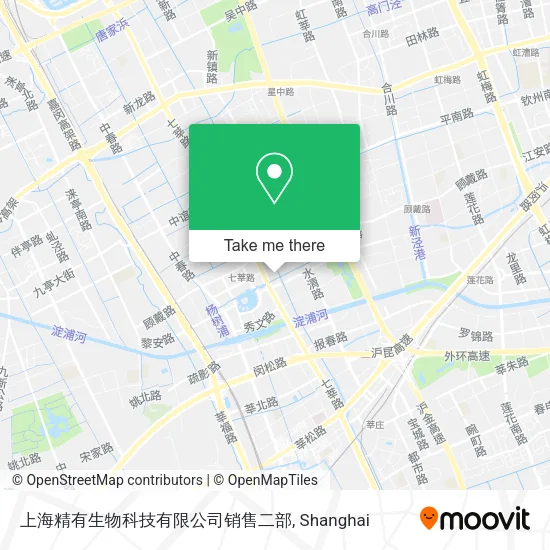 上海精有生物科技有限公司销售二部 map
