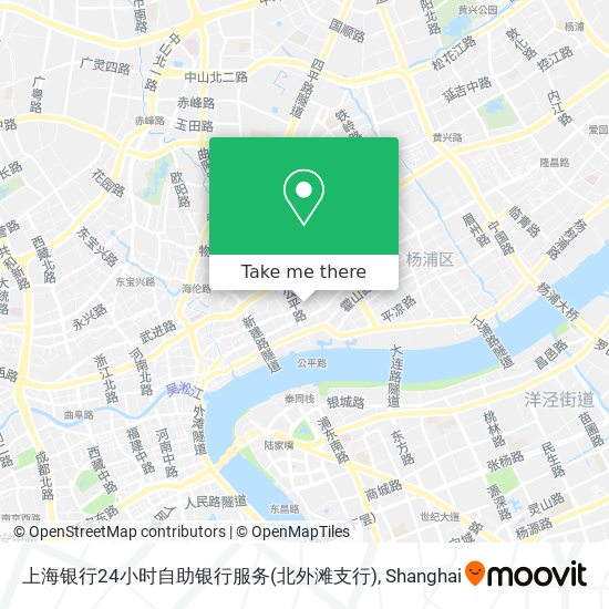 上海银行24小时自助银行服务(北外滩支行) map