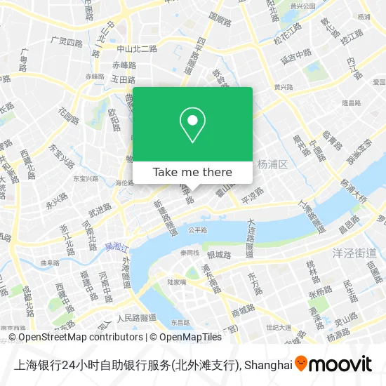 上海银行24小时自助银行服务(北外滩支行) map