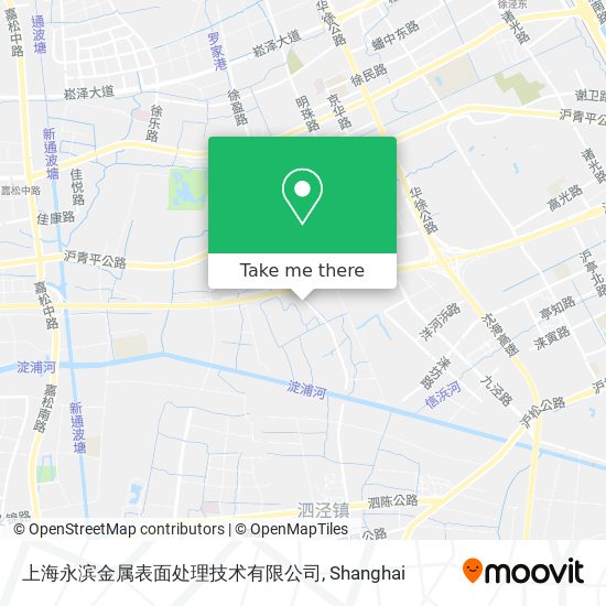 上海永滨金属表面处理技术有限公司 map