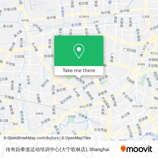 传奇跆拳道运动培训中心(大宁歌林店) map