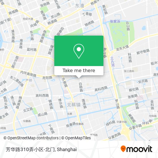 芳华路310弄小区-北门 map