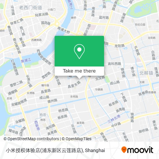 小米授权体验店(浦东新区云莲路店) map