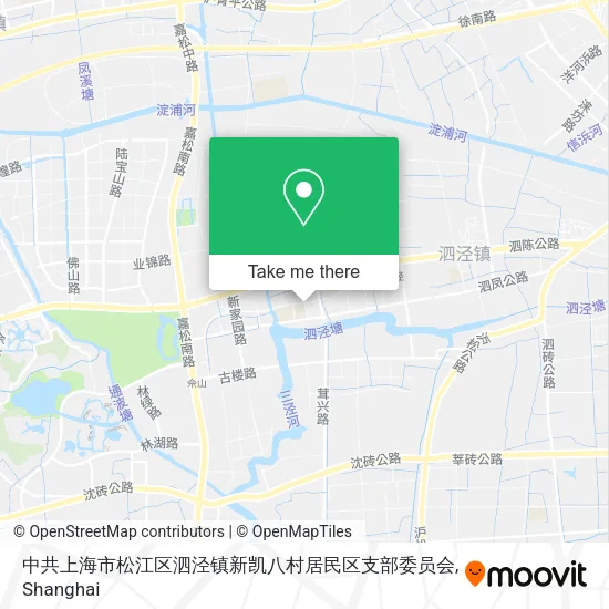 中共上海市松江区泗泾镇新凯八村居民区支部委员会 map