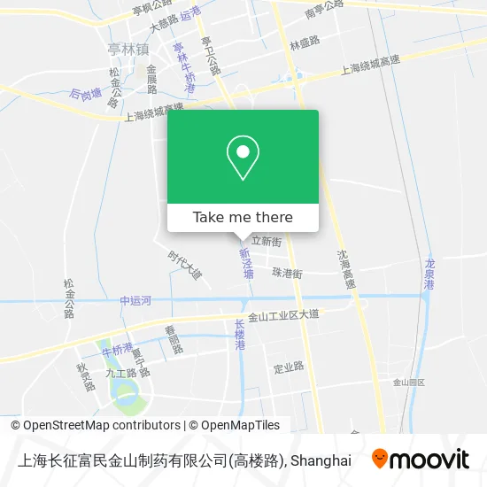 上海长征富民金山制药有限公司(高楼路) map