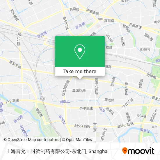 上海雷允上封浜制药有限公司-东北门 map