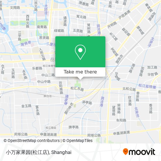 小万家果园(松江店) map