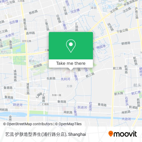 艺流·护肤造型养生(浦行路分店) map