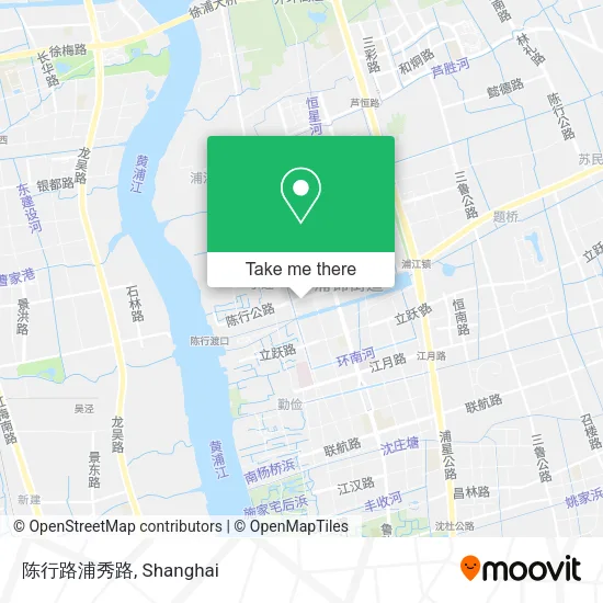 陈行路浦秀路 map