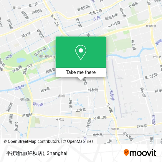 平衡瑜伽(锦秋店) map