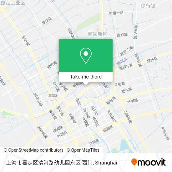 上海市嘉定区清河路幼儿园东区-西门 map