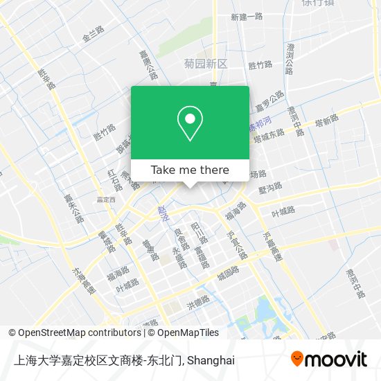 上海大学嘉定校区文商楼-东北门 map