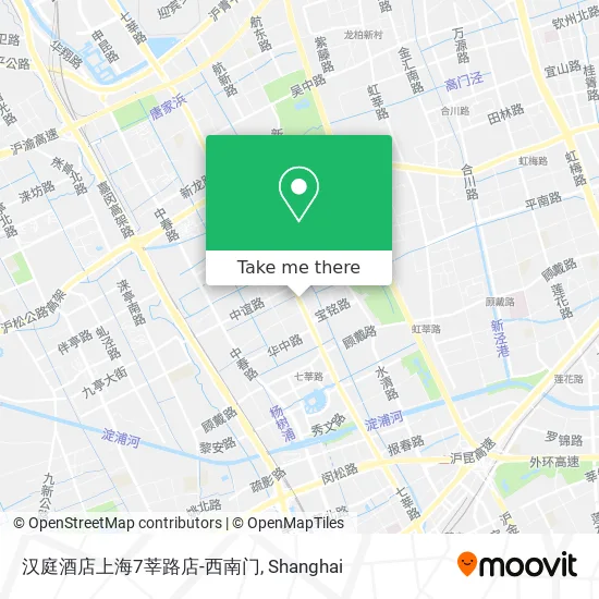 汉庭酒店上海7莘路店-西南门 map