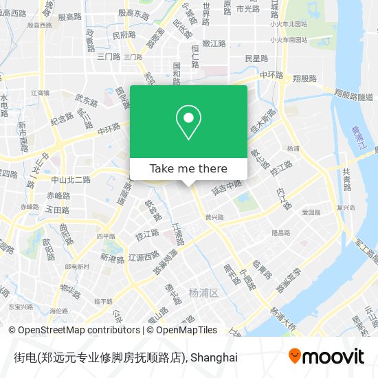 街电(郑远元专业修脚房抚顺路店) map