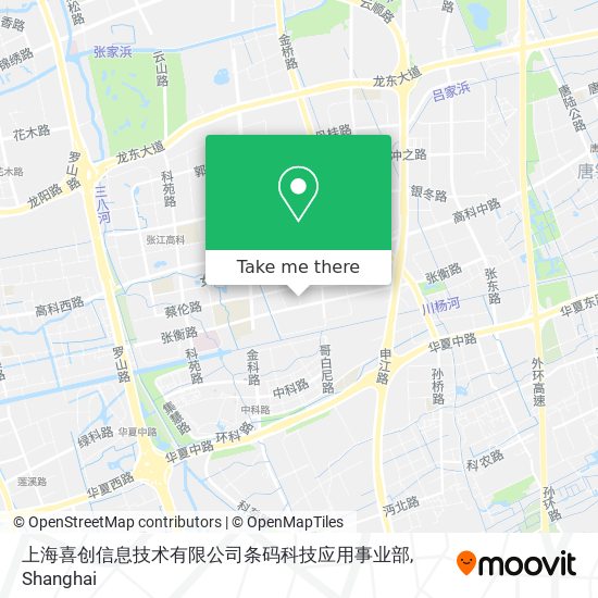 上海喜创信息技术有限公司条码科技应用事业部 map