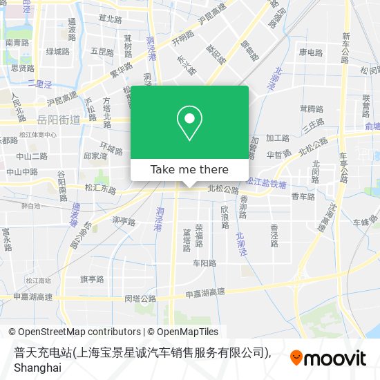 普天充电站(上海宝景星诚汽车销售服务有限公司) map