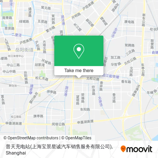 普天充电站(上海宝景星诚汽车销售服务有限公司) map