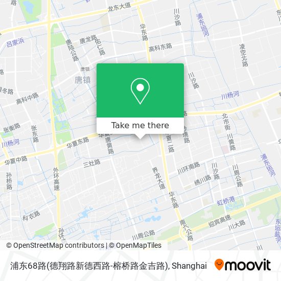 浦东68路(德翔路新德西路-榕桥路金吉路) map