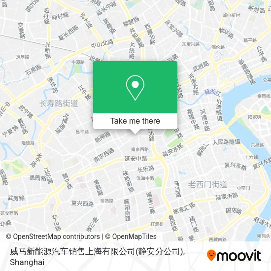 威马新能源汽车销售上海有限公司(静安分公司) map