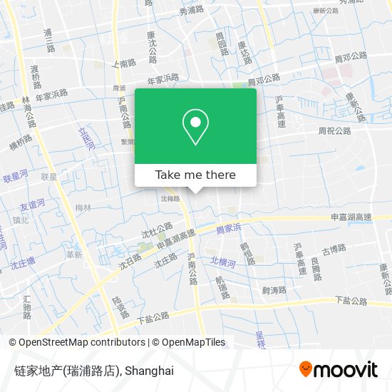 链家地产(瑞浦路店) map