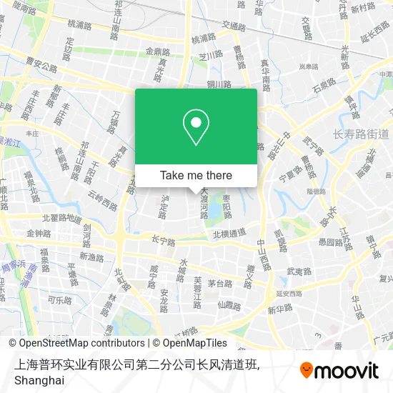 上海普环实业有限公司第二分公司长风清道班 map