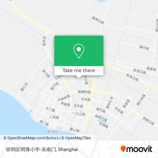 崇明区明珠小学-东南门 map