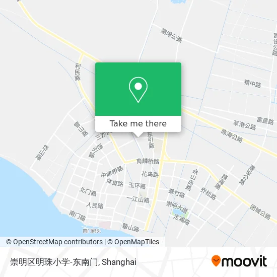 崇明区明珠小学-东南门 map