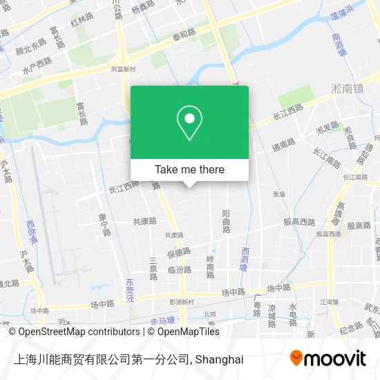 上海川能商贸有限公司第一分公司 map